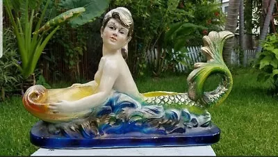 Vintage Chalkware Mermaid  • $125