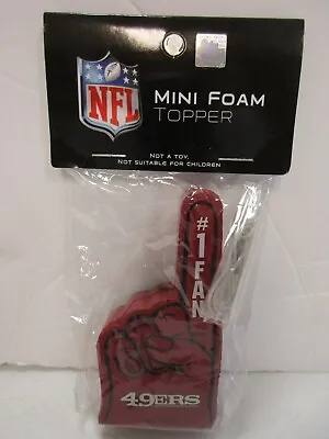 San Franciso 49ers NFL Football Mini Foam Topper Team Logo Sports NEW • $3.99