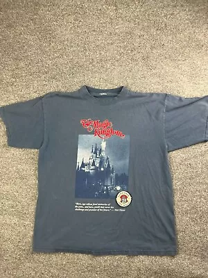 VNTG Walt Disney World Shirt Adult 2XL Blue 25th Anniversary Magic Kingdom • $50