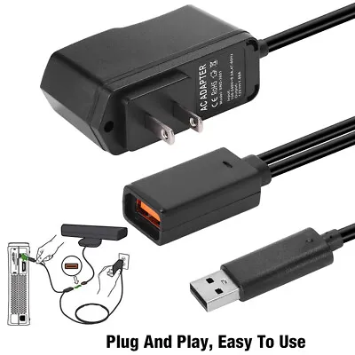 $8.99 • Buy USB AC Adapter Charger Power Supply Cable For XBOX 360 XBOX360 Kinect Sensor