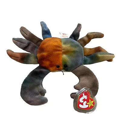 TY Beanie Babies Claude The Crab Bean Bag Plush With Hang Tags 1996 • $4.99