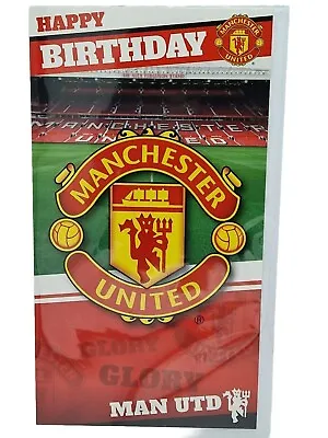  Man Utd Football Club Official  Stadium Birthday Card.  • £3.99