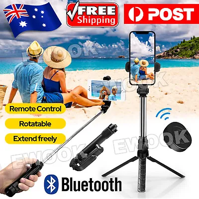 $12.45 • Buy Bluetooth Extendable Selfie Stick Handheld Tripod Remote 360° For IPhone Samsung