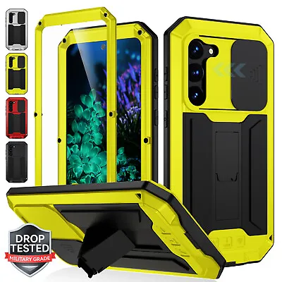 Shockproof Aluminum Stand Full Case For Samsung Galaxy S24 S23 Ultra S22 + S21 • $26.30