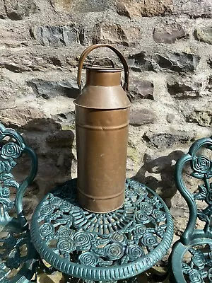 Vintage  Copper Tin Lined Milk Churn / Kitchenalia 50 Cm X 18 Cm • £30