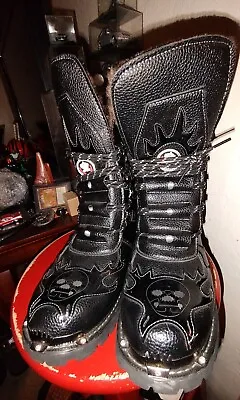 Gothic Boots Sz 44/10.5 • $50