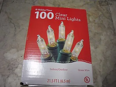 $8.85 • Buy New 100PK Clear Mini Lights Christmas Party String Tree Light Set Holiday Time