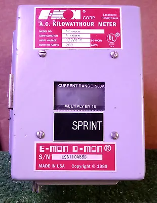 1 Used E-mon Ac Kilowatthour Meter Model 480200 ***make Offer*** • $99.99