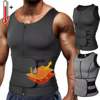 Hombre Reductoras Adelgazar Bajar Peso Gym Vest Fajas Para Hombres Reductora • $13.88