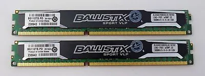 Crucial Ballistix Sport VLP 8GB(2x4GB)DDR3L-1600 BLS4G3D1609ES2LX0.16FER2 Memory • $24.99