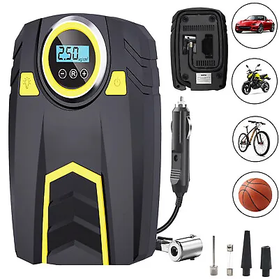 150 PSI 12V Car Tire Inflator Portable Air Compressor Digital Electric Air Pump • $35.99