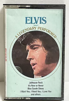 Sealed Elvis Presley A Legendary Performer Vol.2 Cassette  Jailhouse Rock  • $5.59