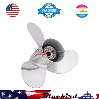 11 3/8 X 12 Stainless Steel Outboard Propeller Fit Yamaha 40-60HPRH • $180.50