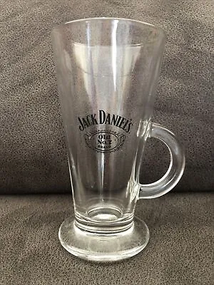 Jack Daniels Old No. 7 Brand Tall Tapered Glass With Handle Coffee / Latte Bar • £3.49