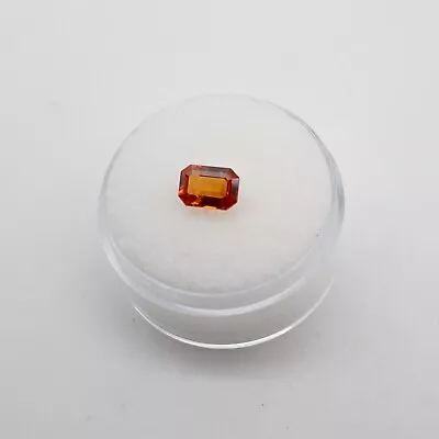 $3000 1ct Natural VVS Emerald Cut Padparadscha Sapphire LOOSE GEM RARE • £4.50