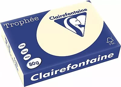 A4 COLOURED CARD CLAIREFONTAINE ADAGIO REY WHITE PRINTER CRAFT COPIER 80gms CREA • £13.99