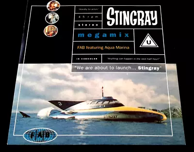  The Stingray Megamix  - 12  Single    Featuring Aqua Marina - 1990 - Ex/ex • £6
