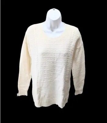 $32.30 • Buy Madewell Texture-Play Pullover Sweater Womens S Long Sleeve Yak Merino Wool Blen