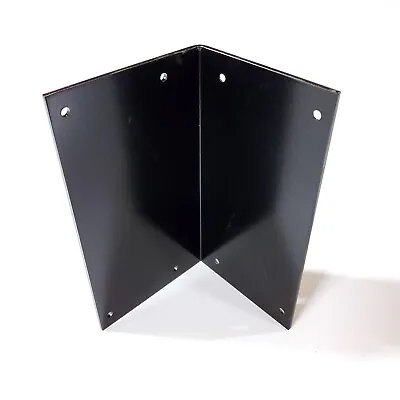 Heavy Duty Steel Corner Angle Support Bracket 4 W X 8 L Powder Coated Black NEW! • $6.97