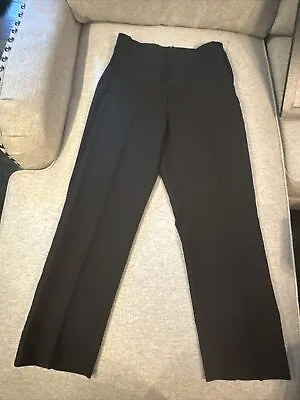 STANBURY Premium Band Black Dress Pant Slack Tuxedo Pants Men's Size 32 X 30 • $21.99