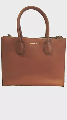 Michael Kors Tan Brown Saffiano Leather Satchel Handbag • $36