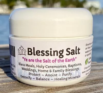 BLESSING SALT! Blessed Dead Sea Salt From Israel. Holy Ceremony Wedding Anoin... • $21.18