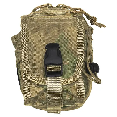 MFH Utility Pouch MOLLE Travel Trekking Paintball Security Hunting HDT Camo FG • £17.95