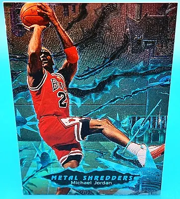 1996-97 Fleer Metal MICHAEL JORDAN Metal Shredders #241 Chicago Bulls MVP HOF • $17.49