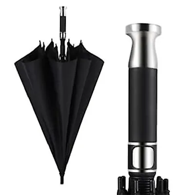 🔥Premium Quality Umbrella  Large Windproof Umbrella Deluxe Strong-Black • £9.99