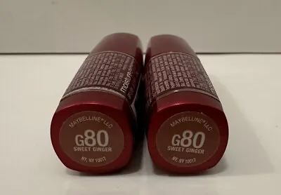 2 X Maybelline Moisture Extreme Lipstick G80 Sweet Ginger • $44.99