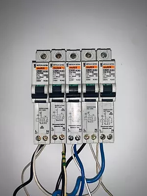 £29.99 • Buy Merlin Gerin Schneider Multi9 C60H IC60H R30 RCBO 6a 10a 16a 20a 32a 45a VAT REG