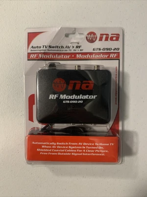 $18.99 • Buy New Auto TV Switch RCA To RF Modulator Antenna F-Type Coaxial Video Converter