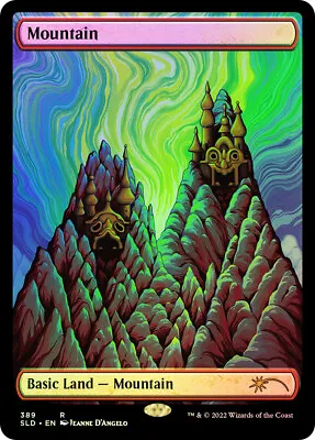 MTG FOIL Mountain Secret Lair 389 Full Art  - Secret Lair • $5.69