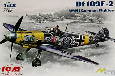  ICM 1:48 Scale Kit  - Messerschmitt Bf 109F-2 WWII German Fighter  ICM48102  • £12.54