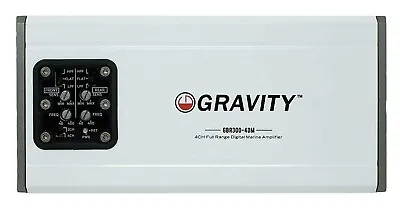 Gravity 600Watt RMS 4Channel MOTORCYCLE MARINE BOAT RZR/ATV/UTV/Cart Amplifier • $129.99