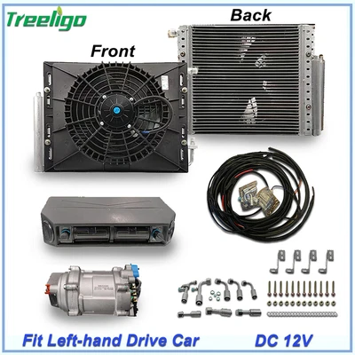 $780 • Buy Electric Underdash 12V Air Conditioning A/C Compressor KIT Fast-Cooling 404-100