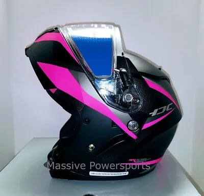 HJC C91 Taly Electric Modular Snowmobile Helmet Pink XS SM MD LG XL 2XL C-91 • $184.99