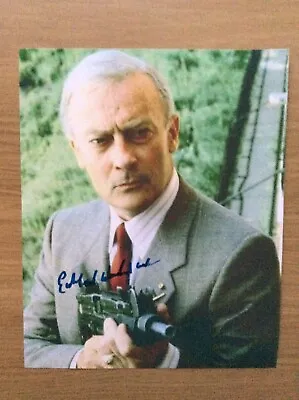 EDWARD WOODWARD The Equalizer Genuine Authentic Signed 10x8 PHOTO UACC COA • £40