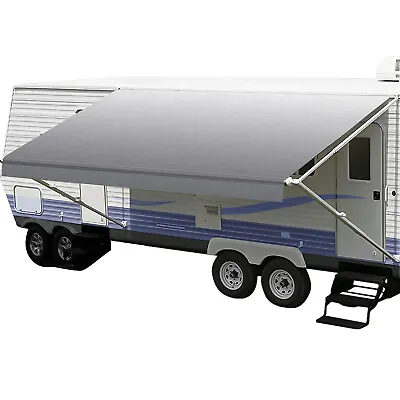 RV Awning Fabric Replacement 18oz Weatherproof Vinyl Camper Awning For Trailer • $125.99