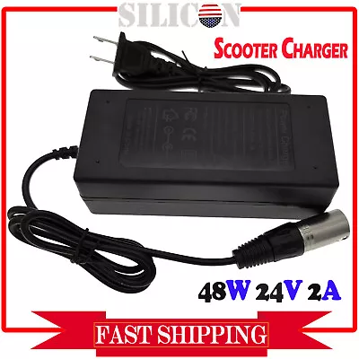 24V 2A Battery Charger For Schwinn MISSILE FS NEW FRONTIER F-18 FLY FS Scooter • $12.39