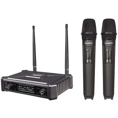 KAM KWM11PRO Dual UHF Fixed Frequency Handheld System • £72