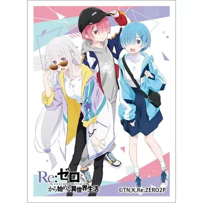 Re:Zero Emilia Ram Rem - Official Anime Card Sleeves [ Pokemon MTG] • $24.90