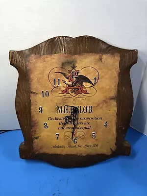 Michelob Anheuser Busch Beer Clock Advertising Beer Cave Bar Sign • $29.99