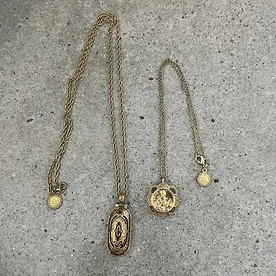 The Vatican Library Collection Lot Of 2 Pendant Necklace VGUC • $42.24