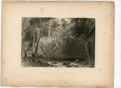 W.H. BARTLETT AMERICAN SCENERY The Indian Falls Near Cold Spring Litho 1840 Book • $44.99