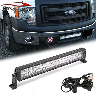 Bumper 22  Inch LED Fog Light Bar 126W + Wire Kit For 2009-2014 Ford F-150 Truck • $44.99