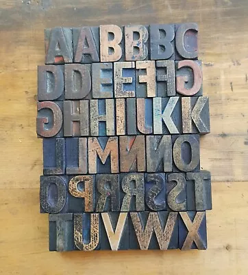 £2.25 • Buy WOODEN LETTERPRESS PRINTING BLOCKS TYPE 34mm High. Choose Your Letter