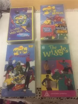 4 Original Cast  THE WIGGLES  VHS Childrens Videos.. Hard To Find • $25