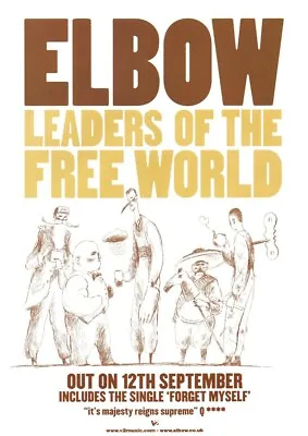 £4.99 • Buy Elbow - Leaders Of The Free World - Full Size Magazine Advert