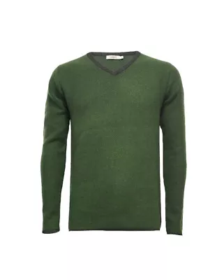 New Hommard Cashmere Blend Men's V-Neck Sweater Size Large VV111 • $98.10